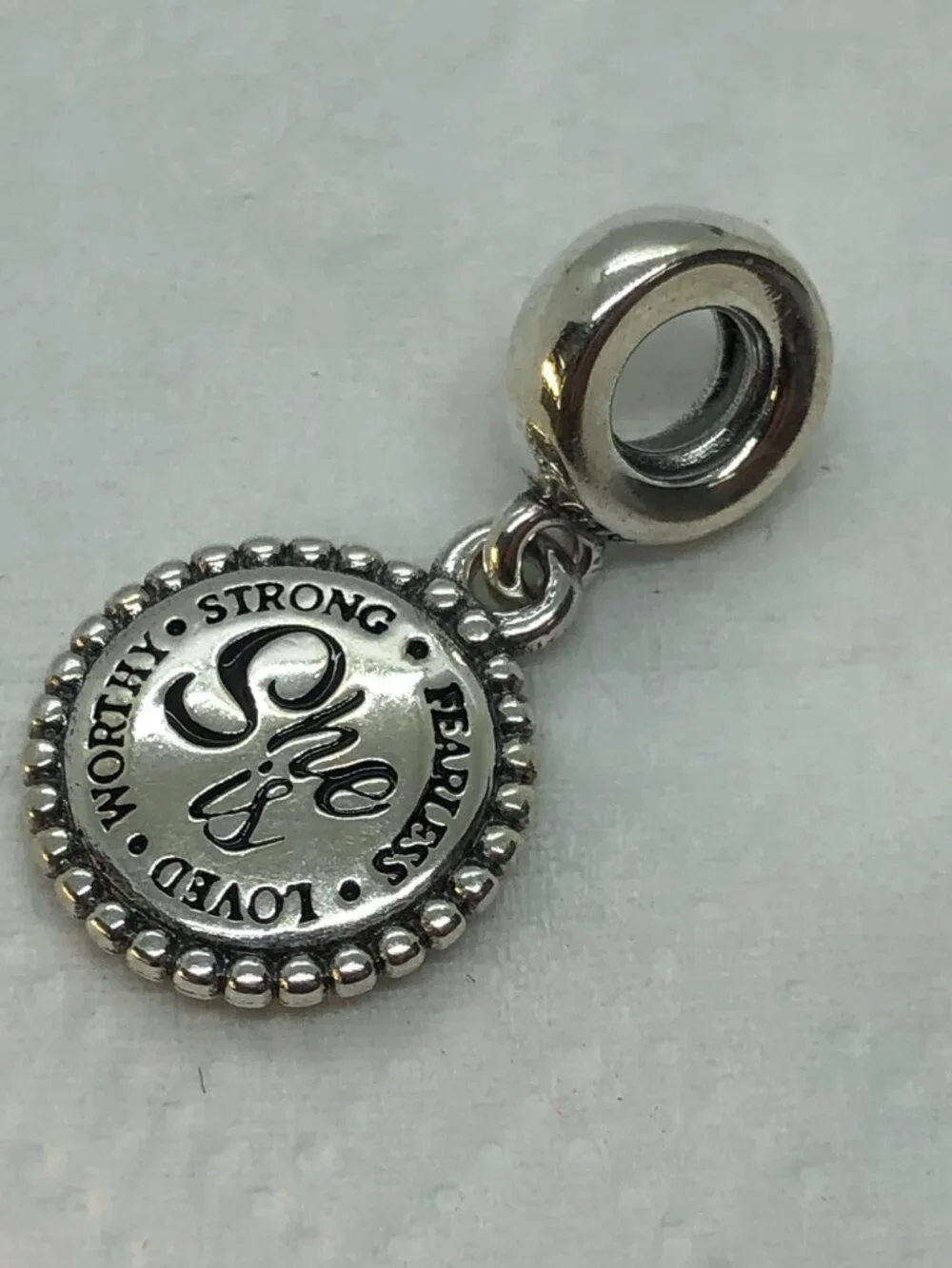 ✨ ✨ Pandora She Is Heart Dangle Charm S925 Silver with box